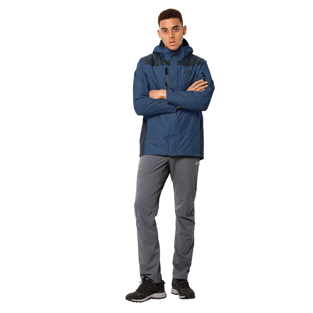 Jack Wolfskin BRECON RANGE Vestes Homme Indigo Foncé - PIJTFRY-63